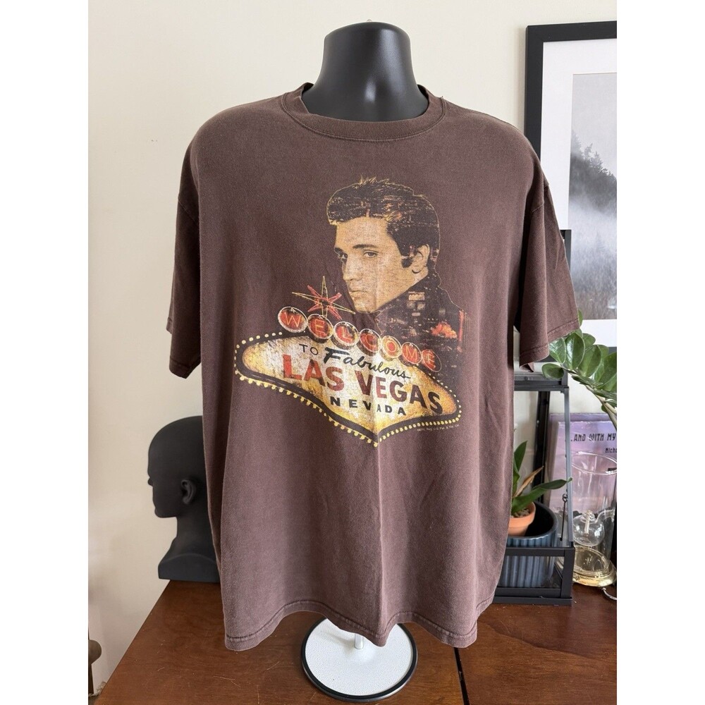 Elvis Presley - “Welcome To Fabulous Las Vegas” - Brown Shirt - XL